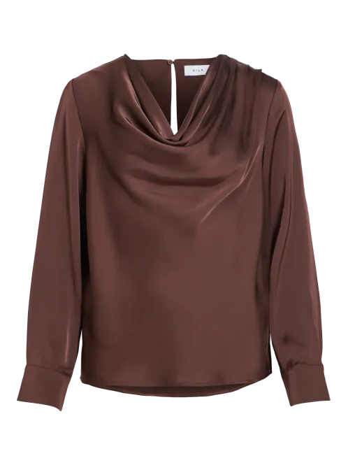 Hovedbilde FREJA BLUSE - BRUN