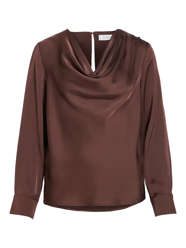 FREJA BLUSE - BRUN