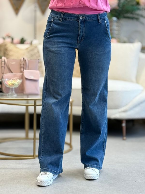 CHINO FLARE RETT JEANS 80 - MEDIUM DENIM 