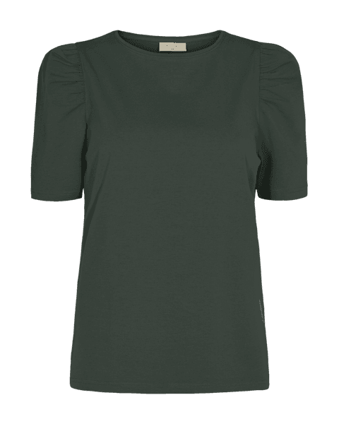 Hovedbilde FENJA T-SHIRT M/PUFFERM - MØRK GRØNN