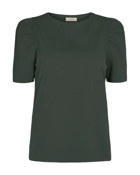 Hovedbilde FENJA T-SHIRT M/PUFFERM - MØRK GRØNN