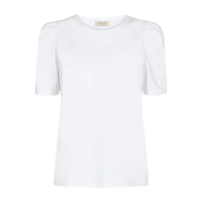 Hovedbilde FENJA T-SHIRT M/PUFFERM - HVIT