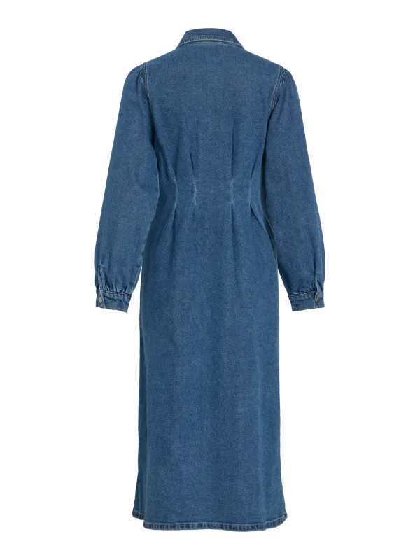 SOL DENIM KJOLE - MEDIUM BLÅ
