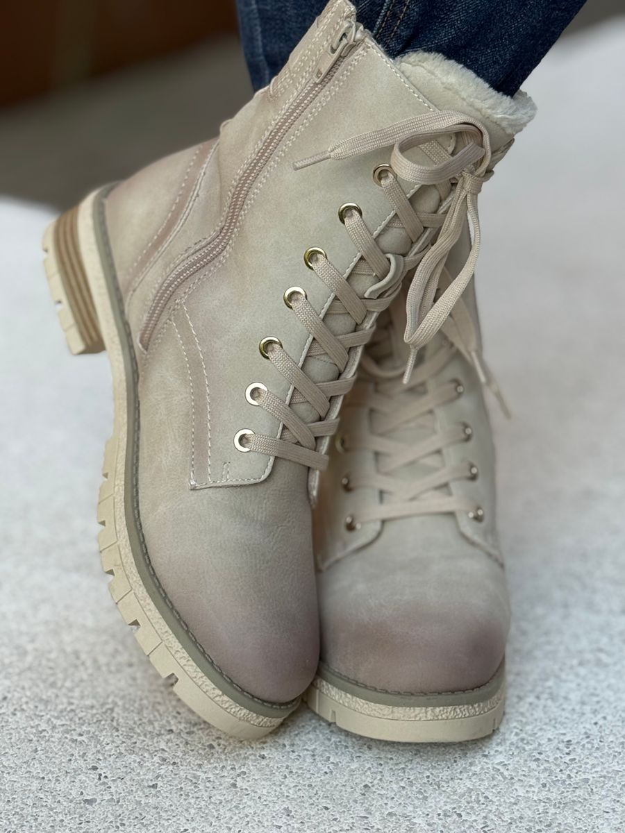 BOOTS M/KNYTING - SAND