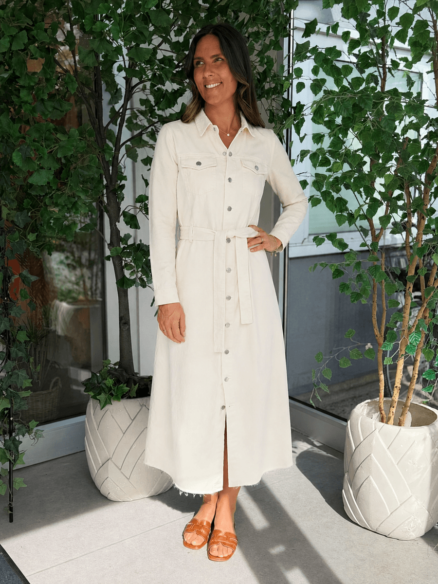 MOLLY SKJORTEKJOLE - OFFWHITE