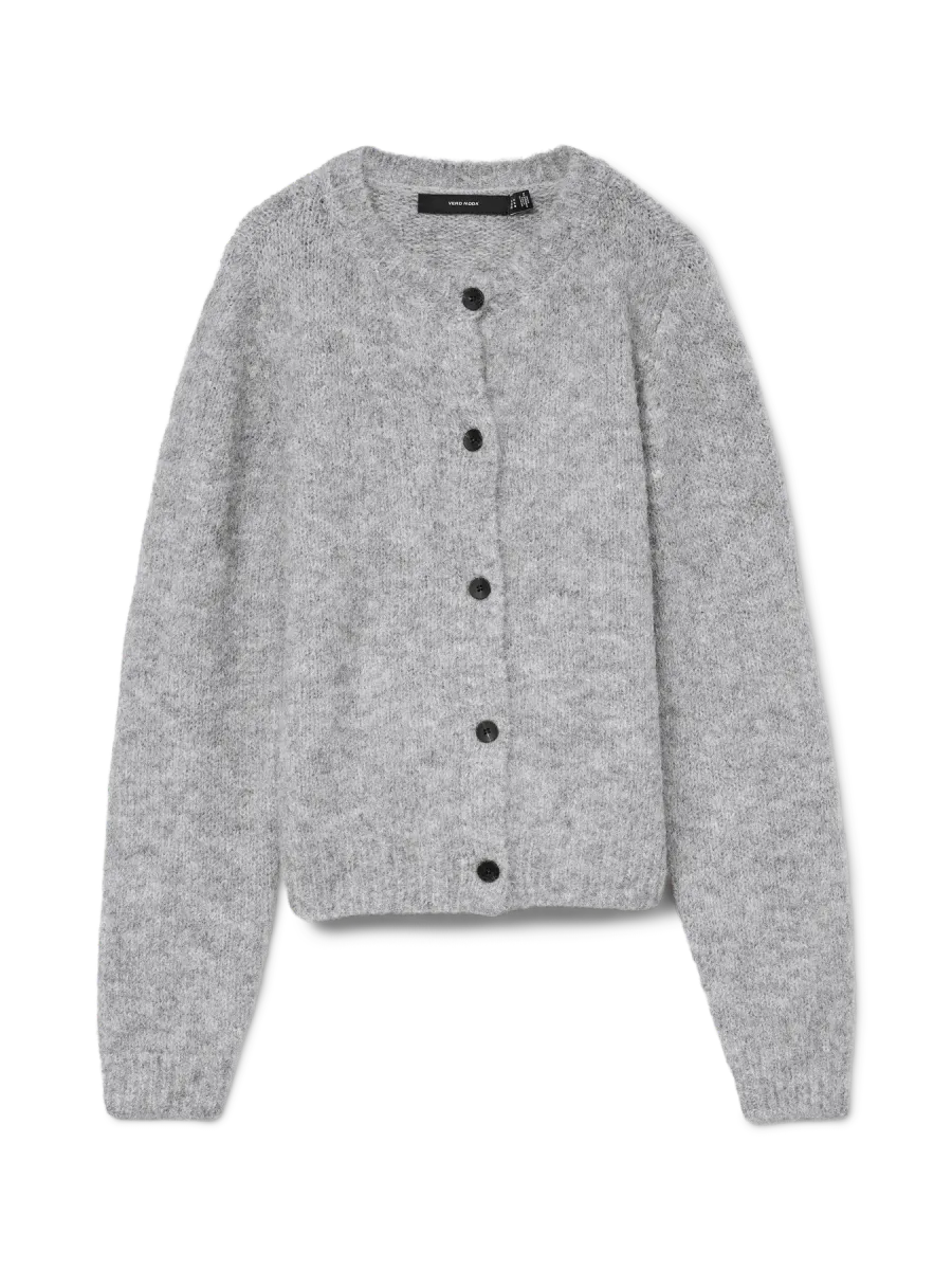 NOVAH CARDIGAN - MEDIUM GRÅ MELERT 