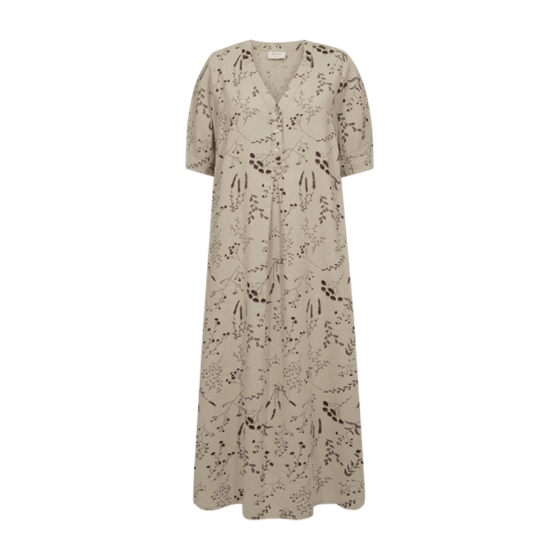 LALUNA MAXI KJOLE - SAND/BRUN