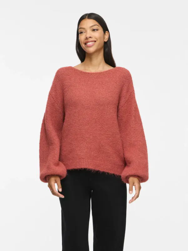 MARLEY KNIT PULLOVER - RUST