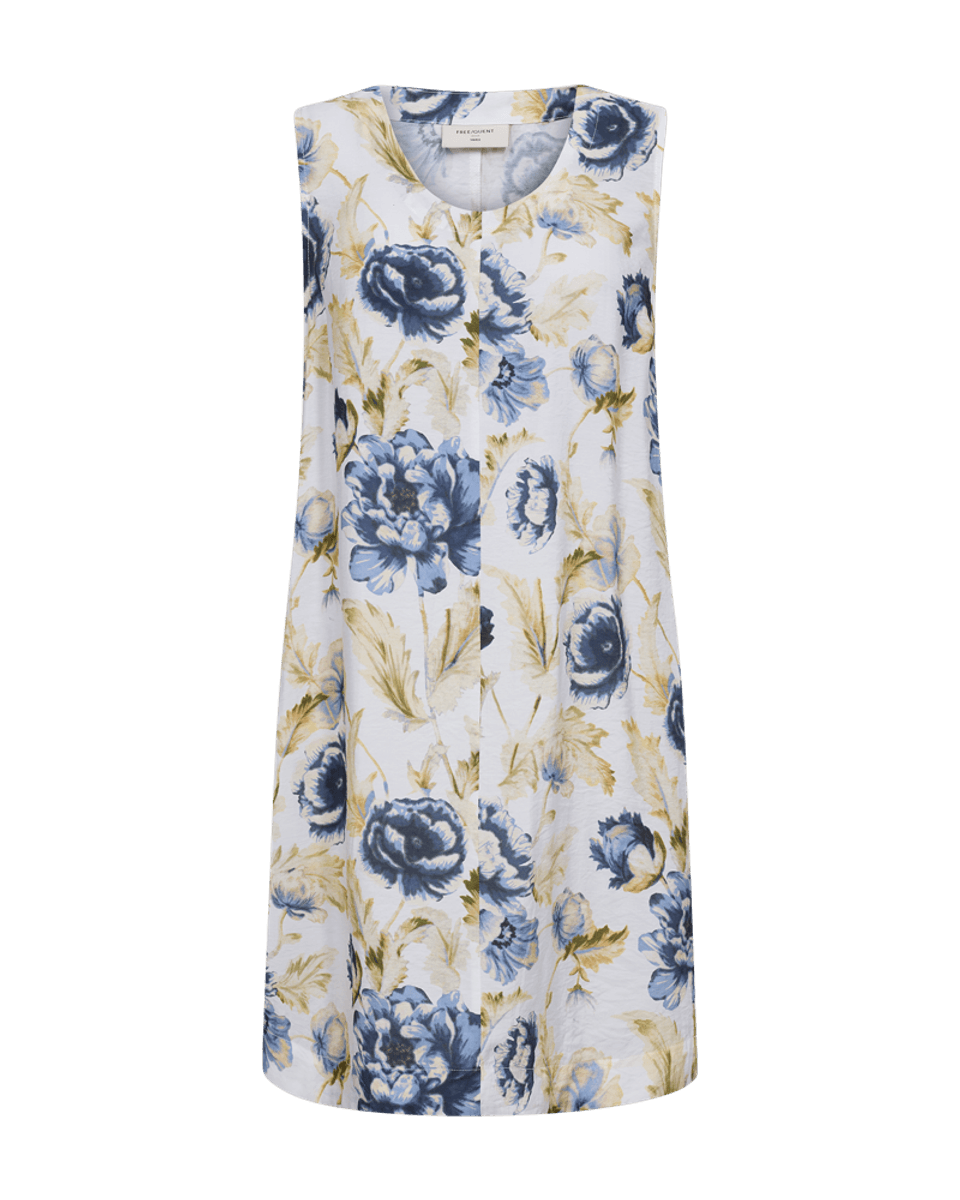MAISE KJOLE - BLÅ BLOMSTER