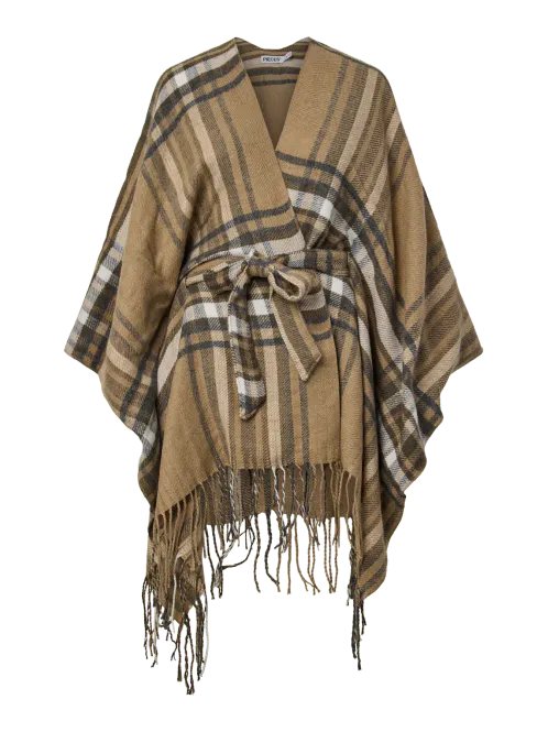 Hovedbilde AVIE PONCHO M/BELTE - CAMEL RUTING