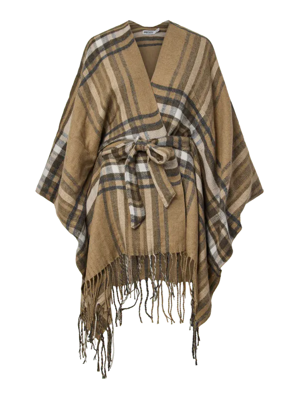 AVIE PONCHO M/BELTE - CAMEL RUTING