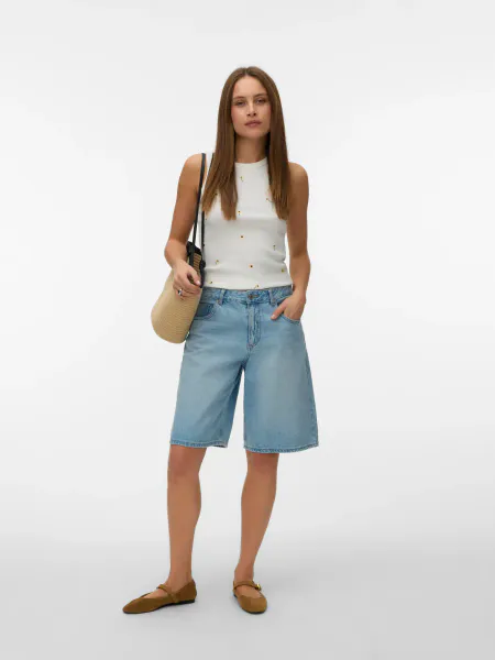 Hovedbilde NAJA TANK TOPP - OFFWHITE M/SUNFLOWER