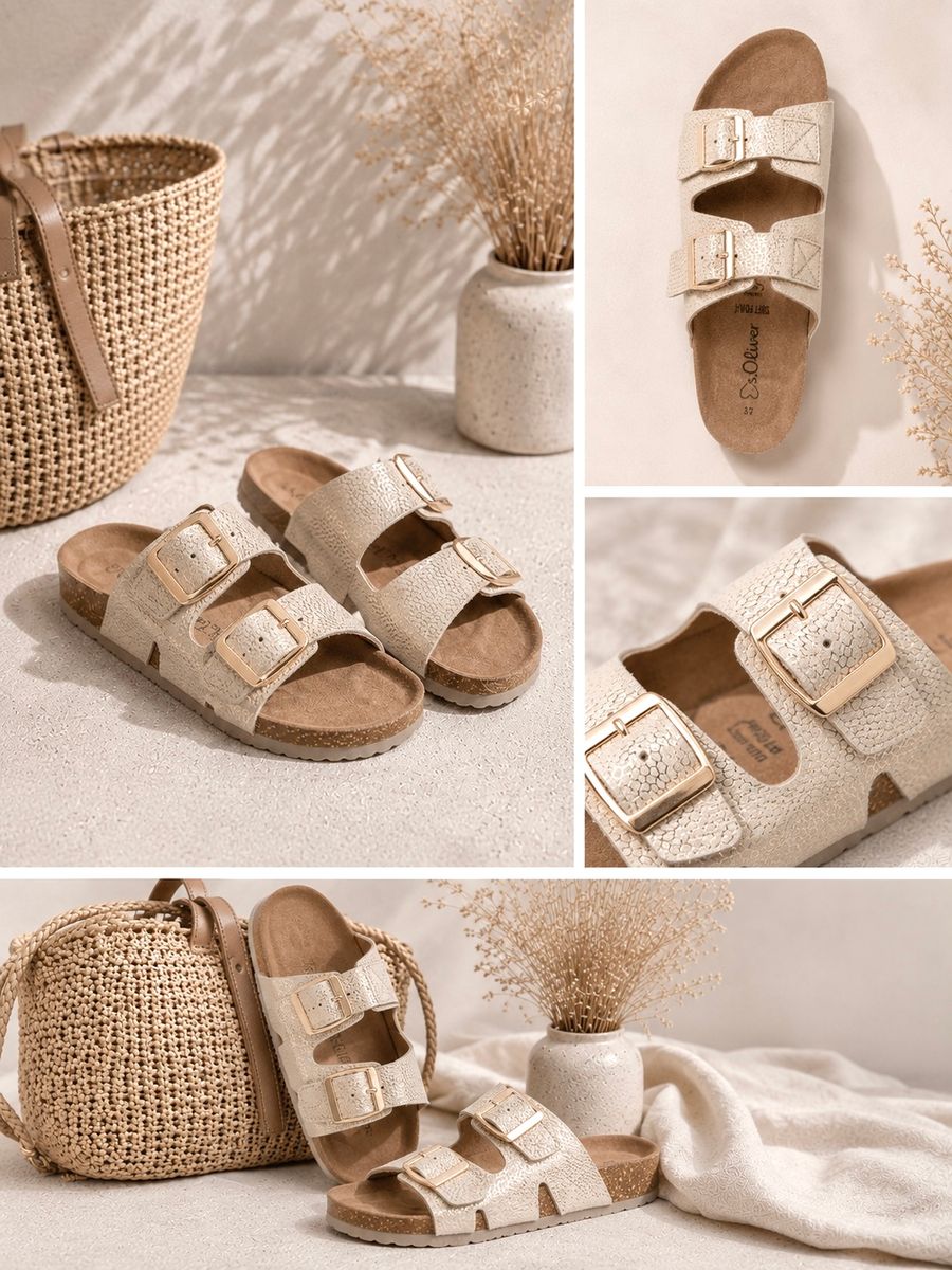 SANDAL I SKINN - SAND PLATINUM
