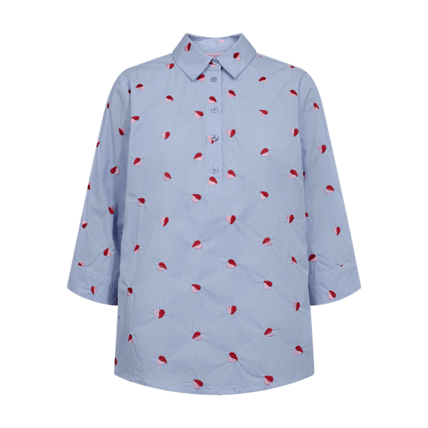 Hovedbilde ROSAN SKJORTE 3/4 ERM - HIMMELBLÅ/ROSA