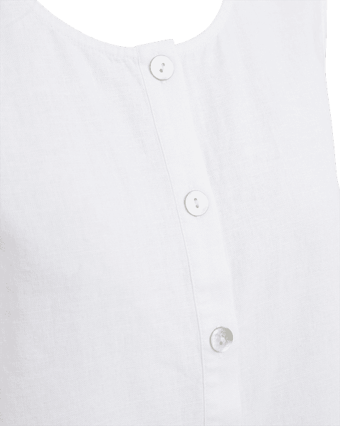 Hovedbilde LAVA LIN/VISCOSE TOPP M/KNAPPER FORAN - HVIT