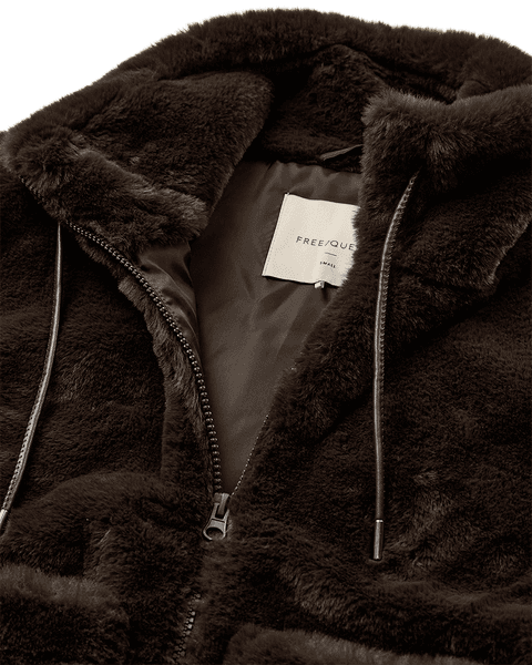 Hovedbilde FONY FAUX FUR VEST - MØRK BRUN