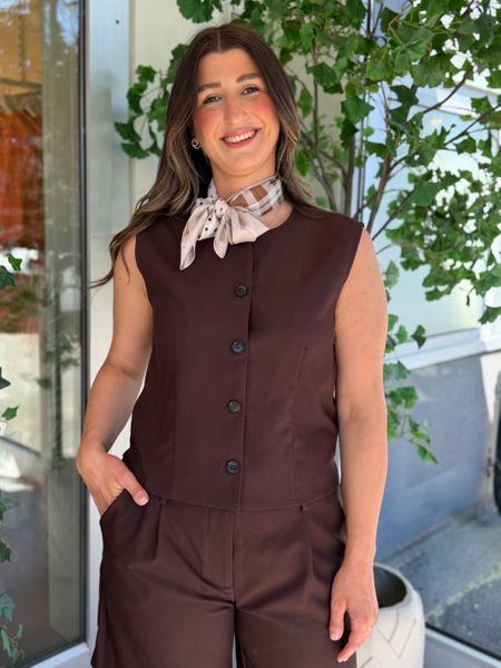 Hovedbilde MAEVE VEST - BRUN