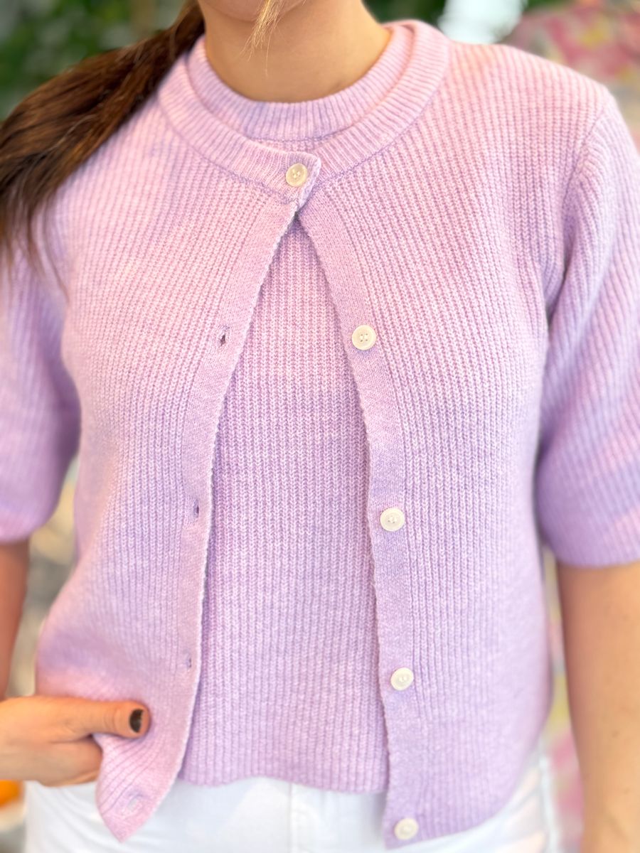 SILLY CARDIGAN 2/4 ERM - LILLA