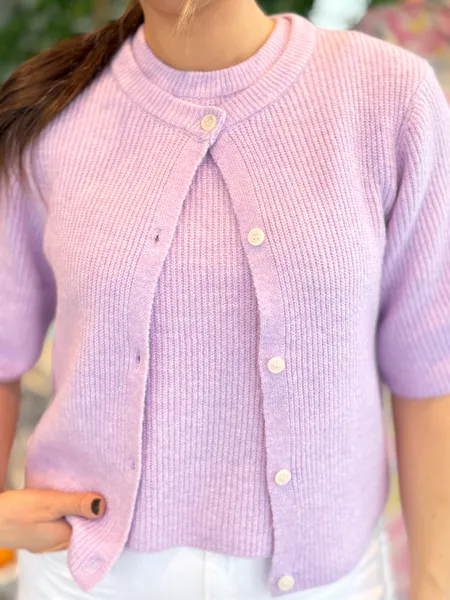 Hovedbilde SILLY CARDIGAN 2/4 ERM - LILLA