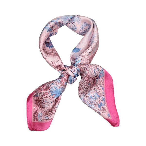 Hovedbilde SKJERF SILKELOOK FLOWERS - CERISE / ROSA