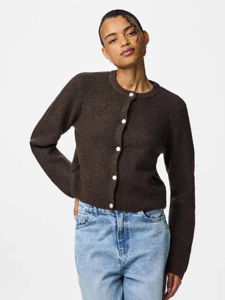 Hovedbilde SILLY CARDIGAN M/LANG ERM - BRUN MELERT