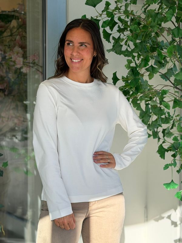 NAIMA TOPP M/LANG ERM - OFFWHITE