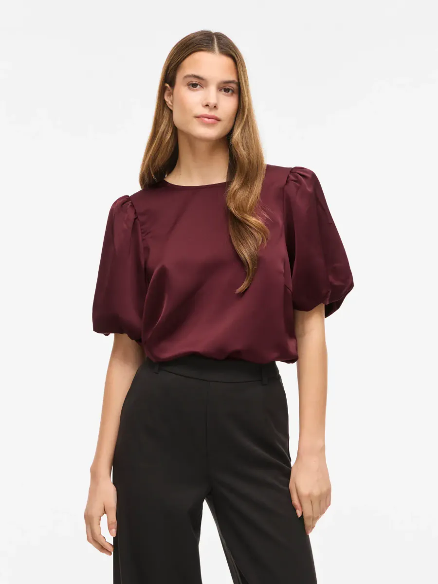 ELLETTE TOPP M/PUFFERM - PLOMME