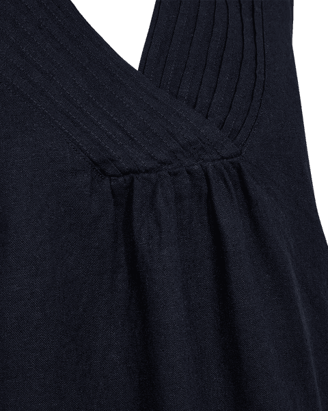 Hovedbilde LAVA LIN/VISCOSE TOPP V-HALS - NAVY
