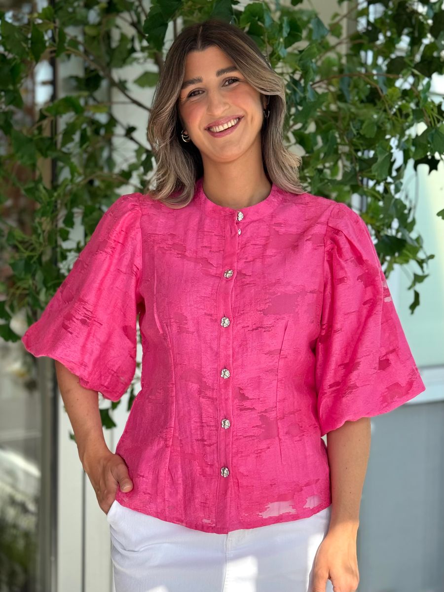 AGGA BLUSE - CERISE