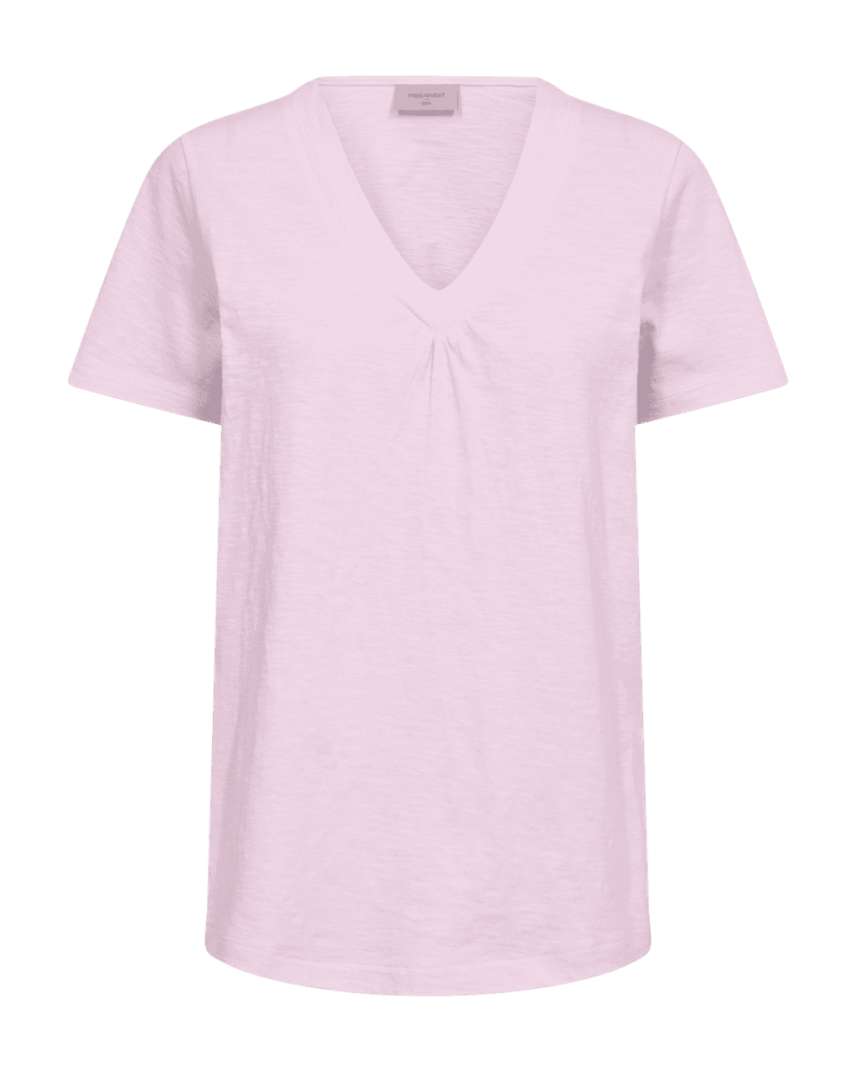 SABINA T-SHIRT V-HALS - ROSA