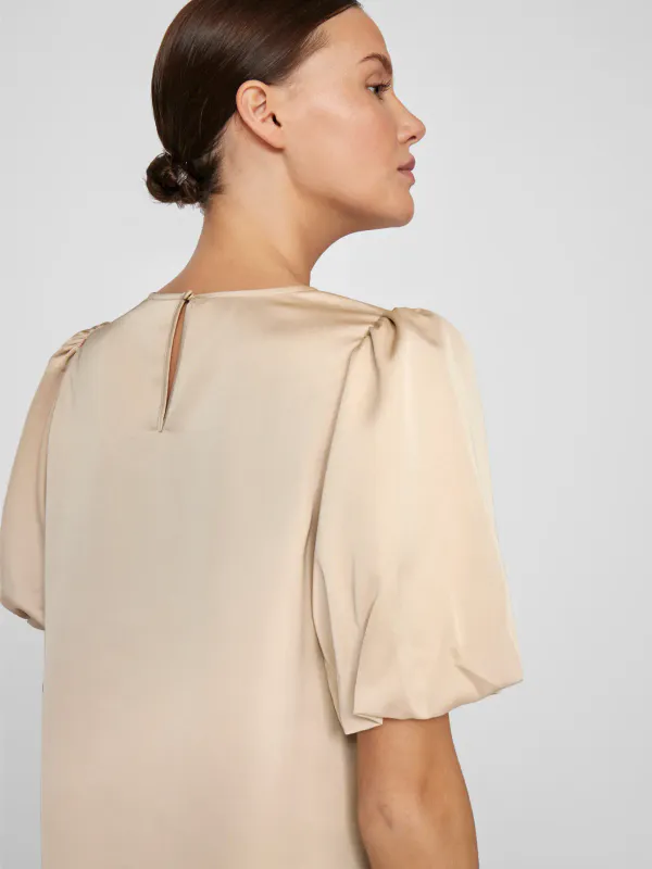 ELLETTE TOPP M/PUFFERM - CHAMPAGNE
