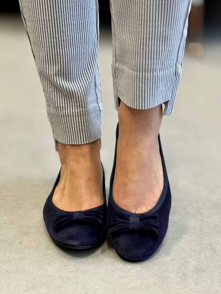 REX CHINOS ANKEL BUKSE - NAVY STRIPER