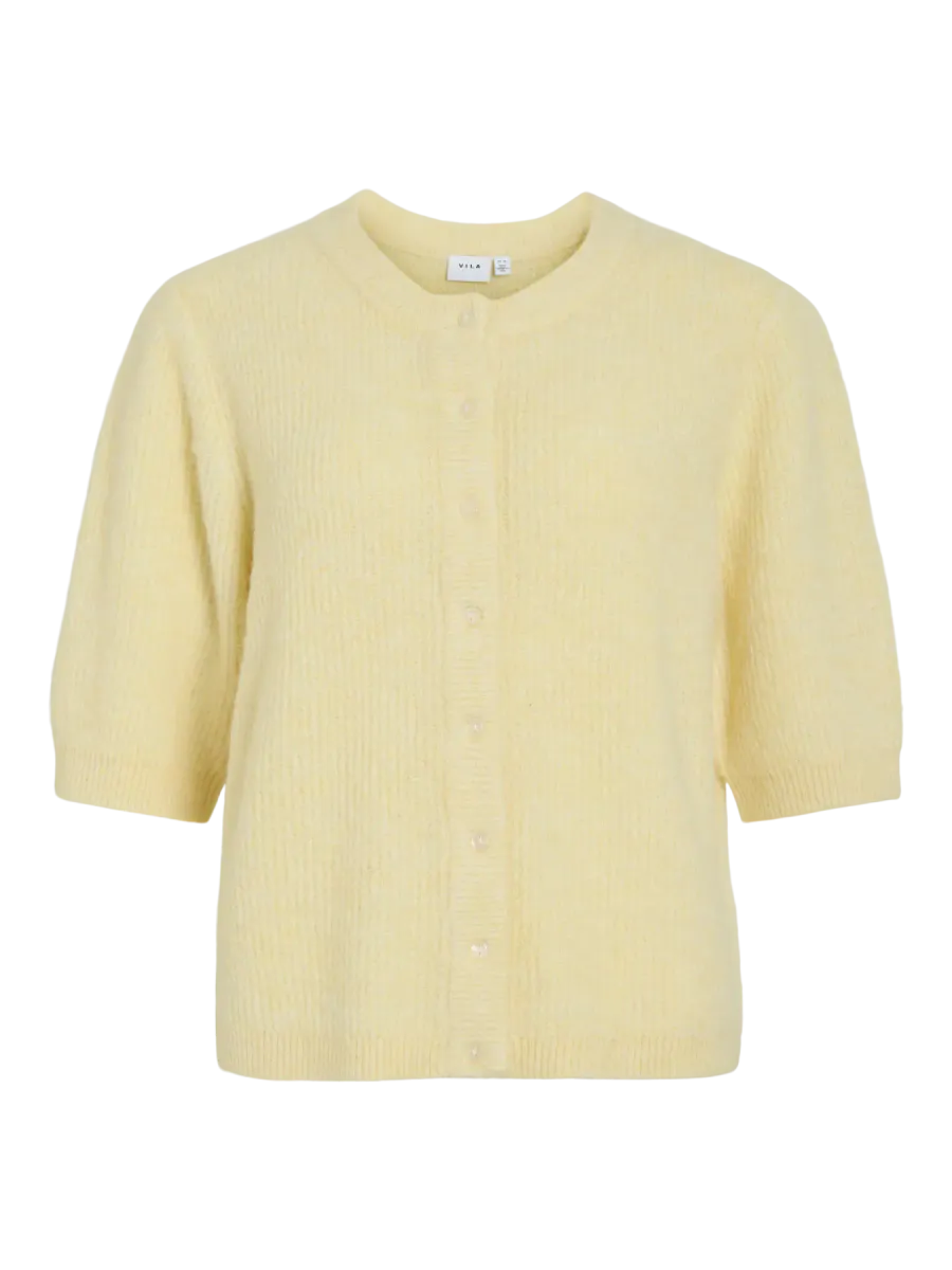 LORY CARDIGAN 2/4 ERM - LYS GUL MELERT