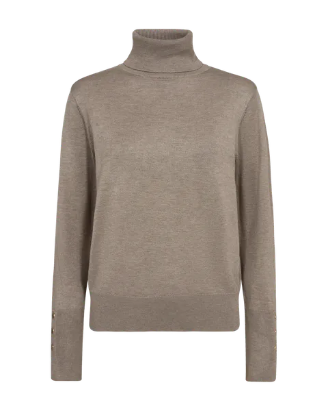 Hovedbilde KATIE POLOGENSER M/KNAPPER - TAUPE