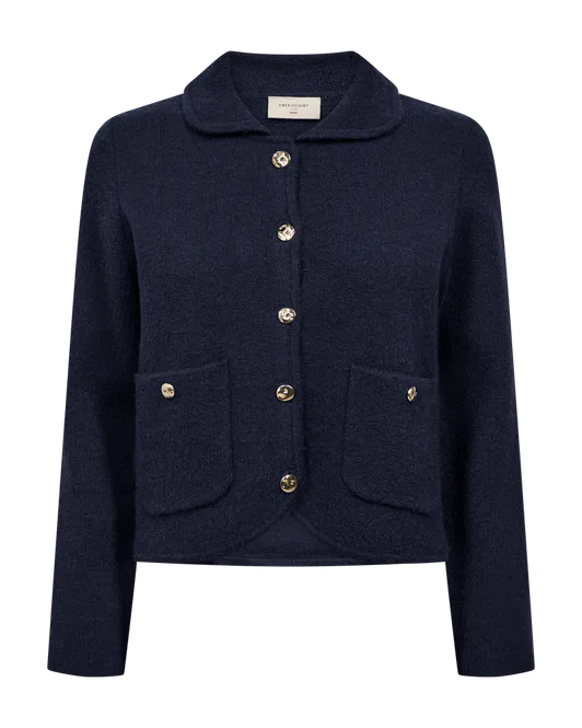Hovedbilde ZANA JAKKE M/KRAGE - NAVY