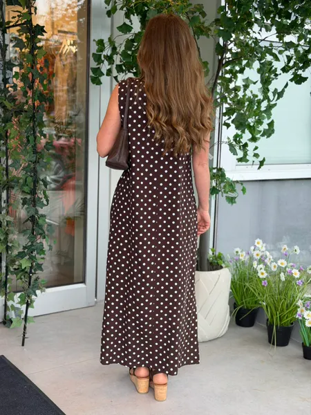 Hovedbilde LAVISCO KJOLE DOTS - BRUN