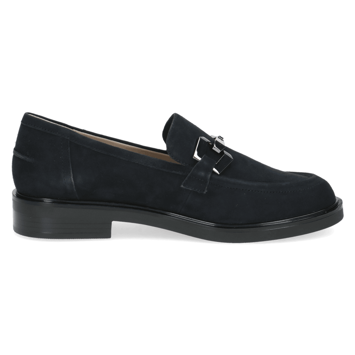 LOAFER I SKINN MED SPENNE - VINTAGE BLUE