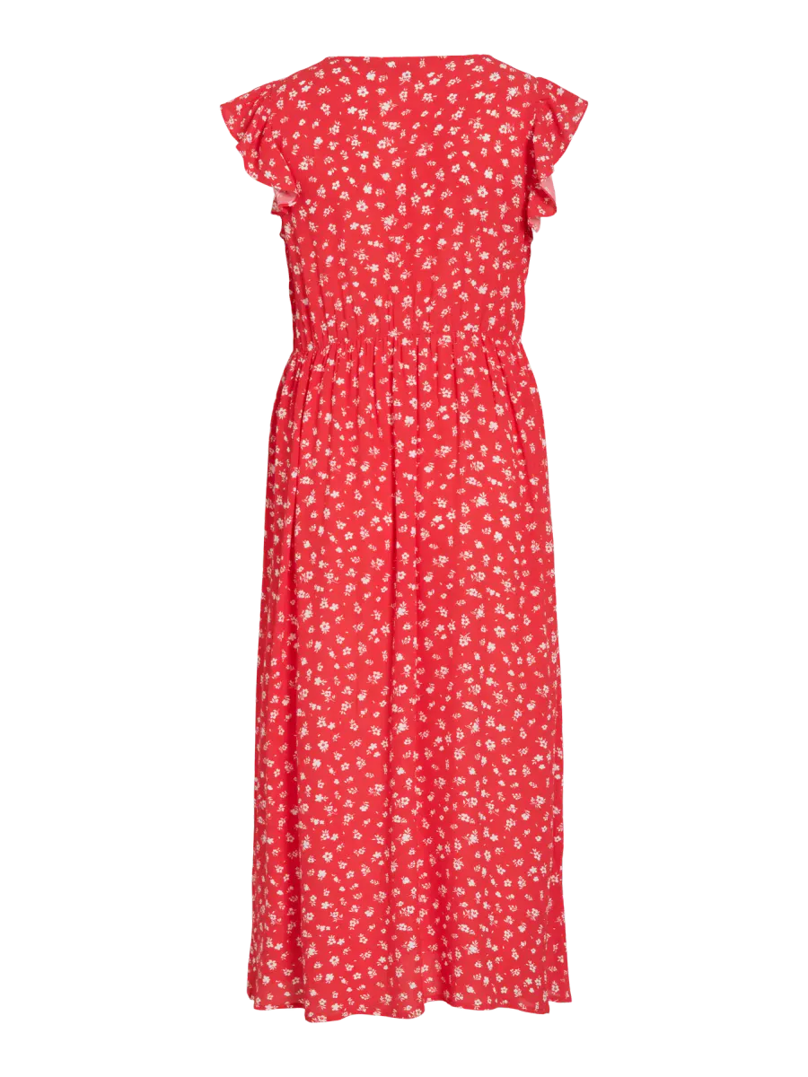 HIBIKI KJOLE M/PRINT - BRINGEBÆR/CREAM