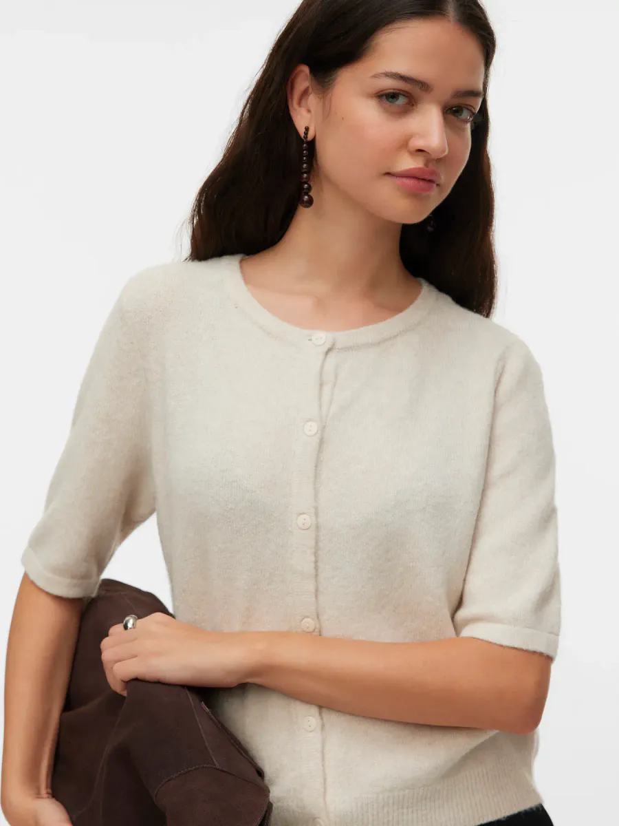DOFFY CARDIGAN 2/4 ERM - CREAM