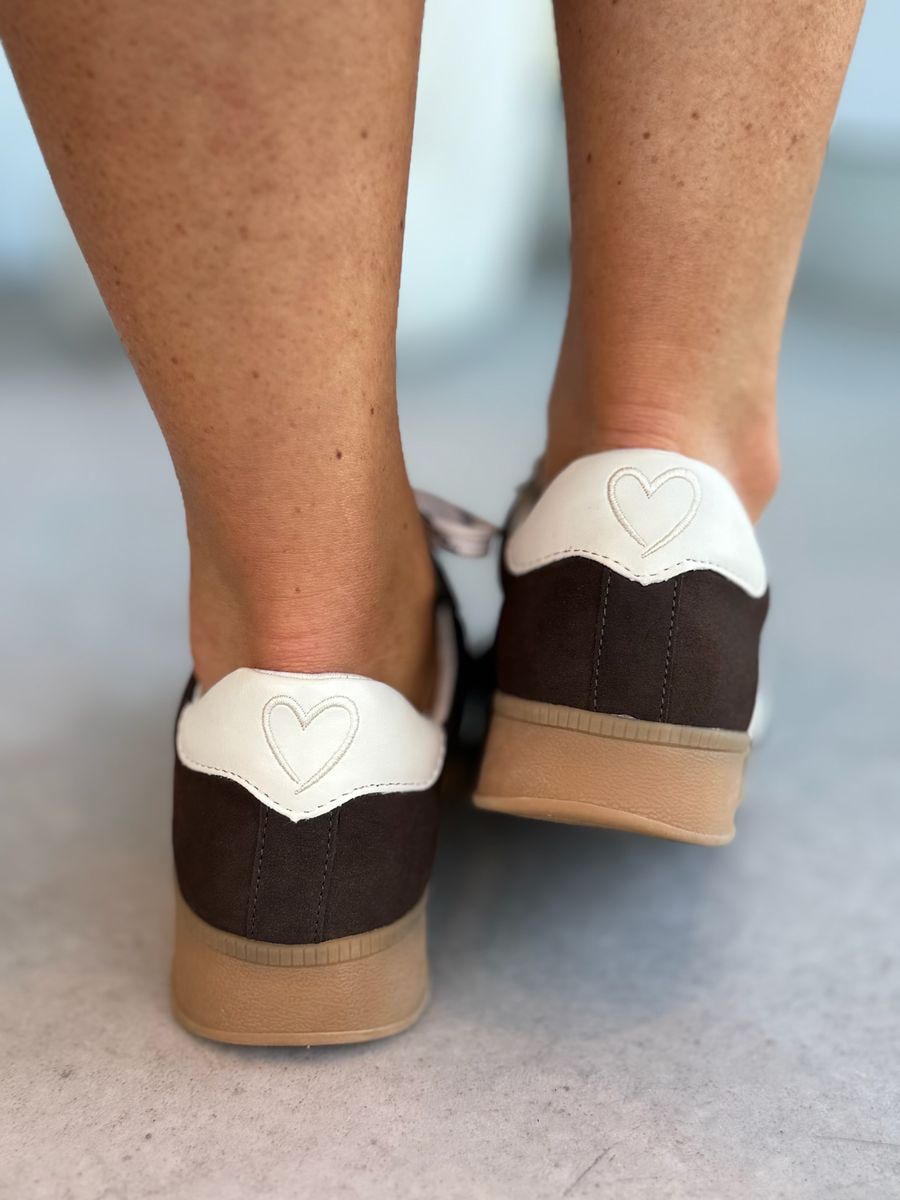 SNEAKERS - BRUN/CREAM