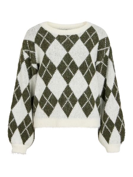 Hovedbilde KARLEY KNIT GENSER - CREAM/OLIVEN