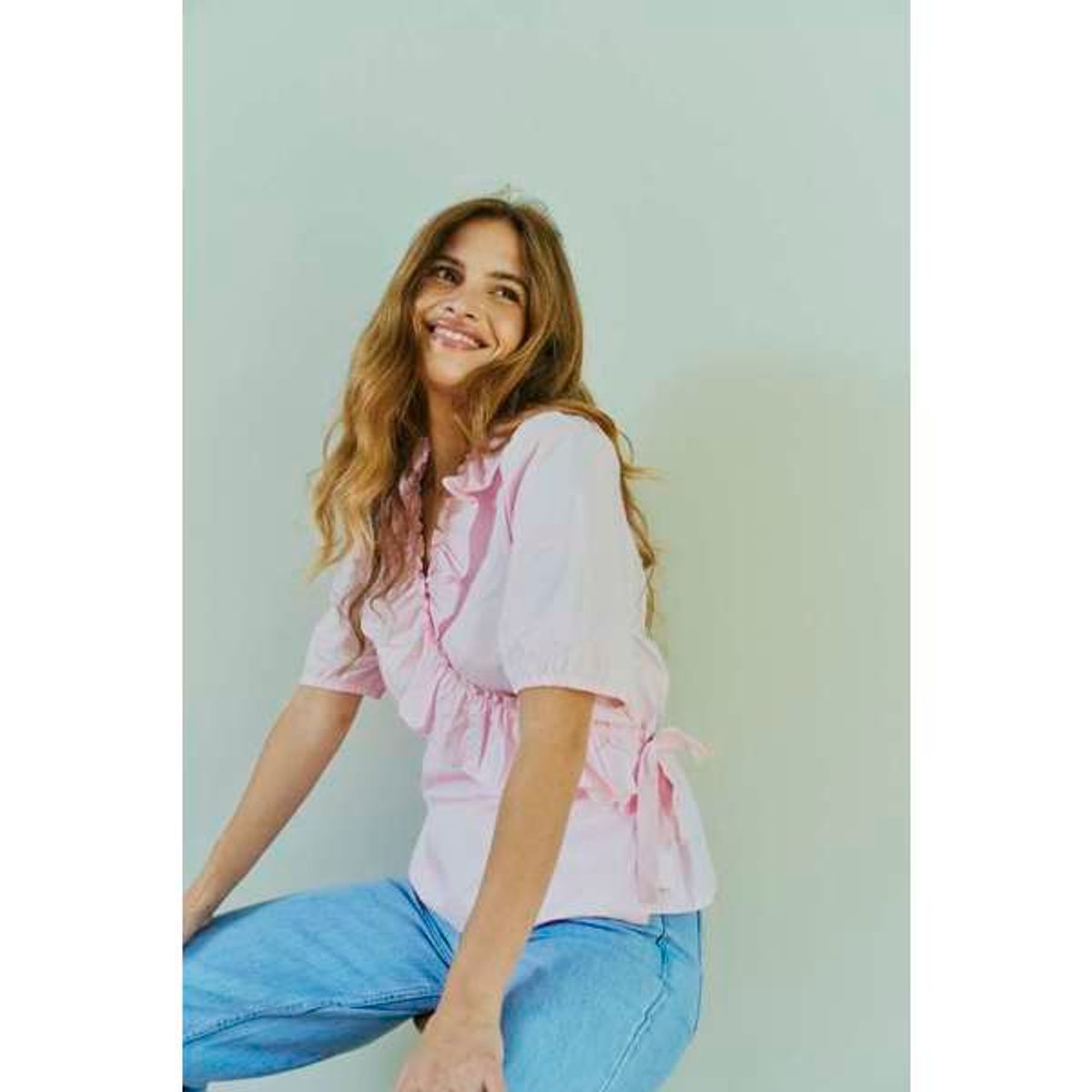 MALAY BLUSE M/RYSJ - ROSA