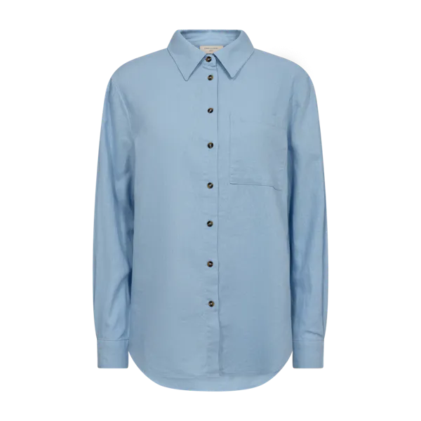 Hovedbilde LAVA LIN/VISCOSE SKJORTE - LYS BLÅ