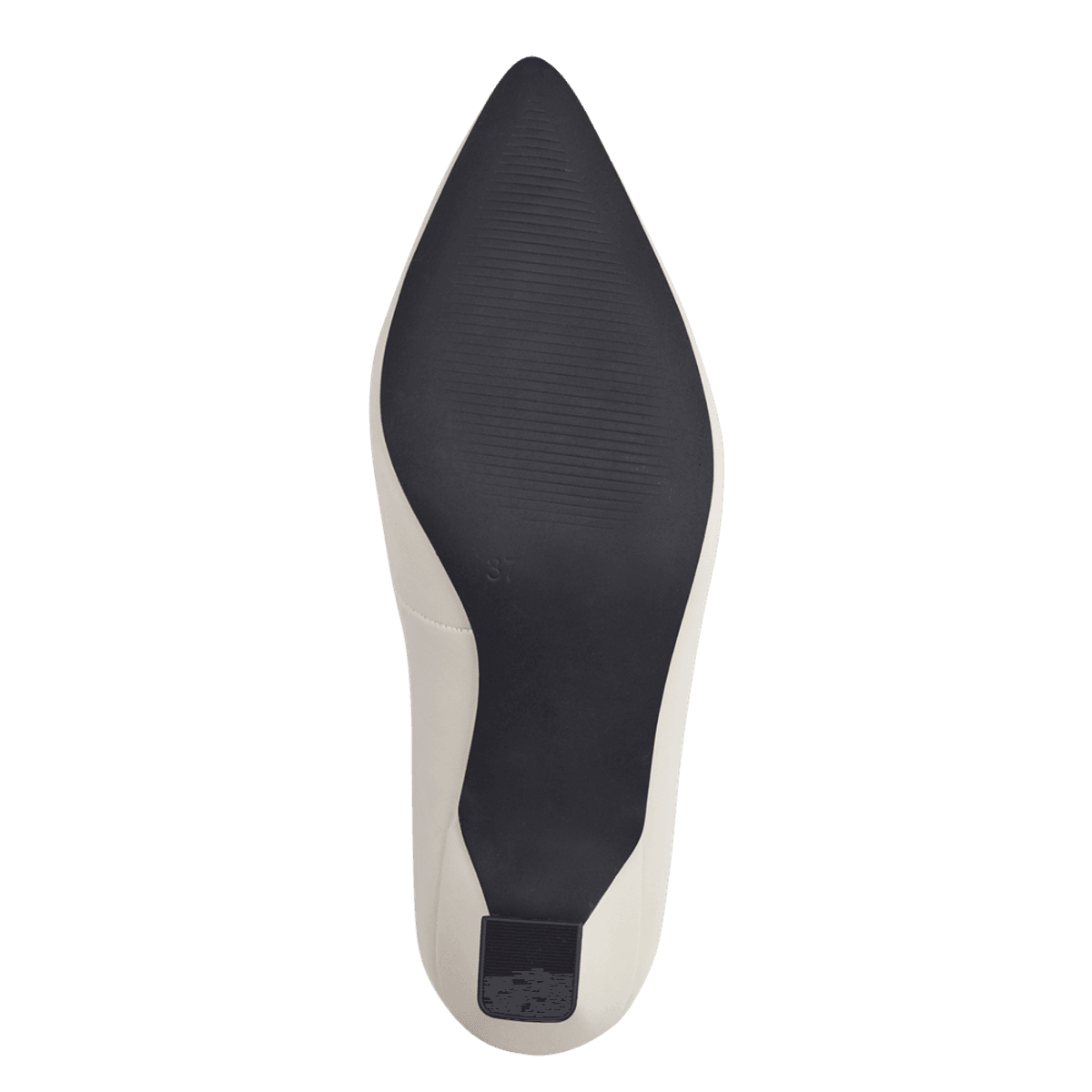 PUMPS M/SNERTEN HÆL - CREAM