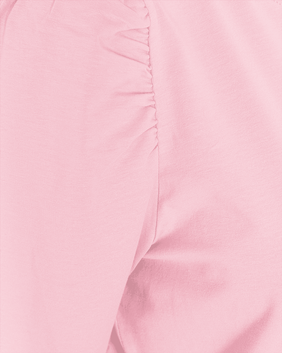 FENJA T-SHIRT M/PUFFERM - ROSA