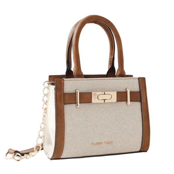 Hovedbilde VESKE - COGNAC/CREAM