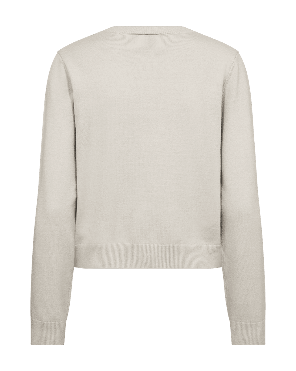 TESSA CARDIGAN M/BOW - MOONBEAM
