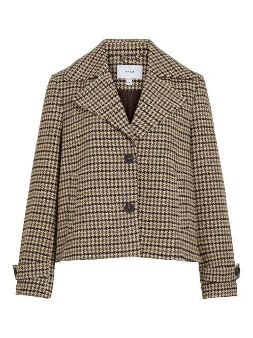 Hovedbilde SOLEA JAKKE CHECK - BRUN/SAND/OLIVEN
