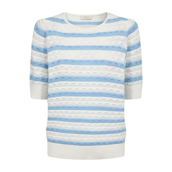 Hovedbilde DODO GENSER STRIPES - OFFWHITE/HIMMELBLÅ