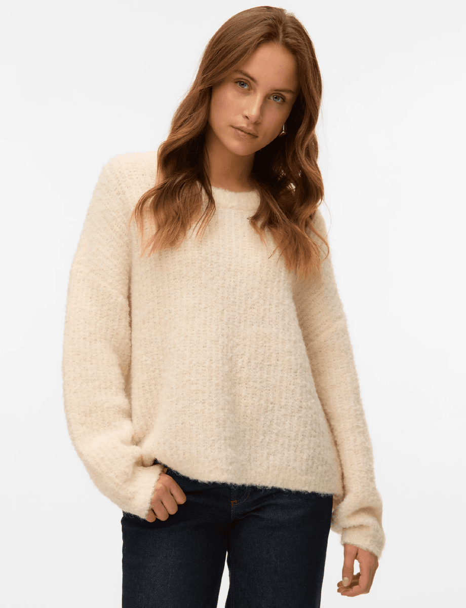 CARMEN STRIKKEGENSER - CREAM